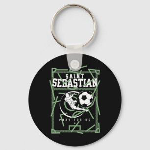 St Sestian Patroonheilige Van Atleten Voetbal Ll V Sleutelhanger
