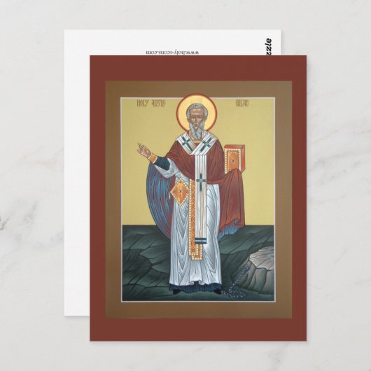 St. Silas Prayer Card Briefkaart (Voorkant / Achterkant)