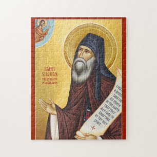 St. Silouan de Athonite Orthodoxe Christelijke Ico Legpuzzel