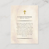 St. Simeon la carte de prière orthodoxe Dieu-Recev (Dos)