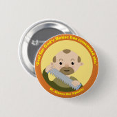 St. Simon the Apostle Ronde Button 5,7 Cm (Voorkant /achterkant)