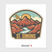 St. Simons, Georgia Sticker (Vel)