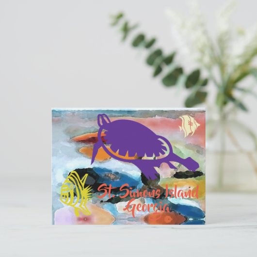 St. Simons Island, carte postale GA (Debout devant)