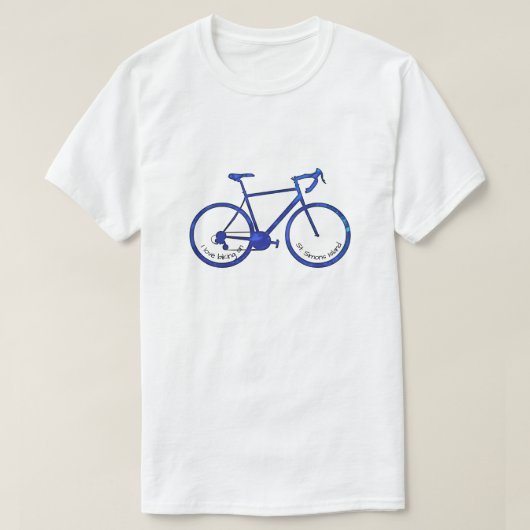 St. Simons Island GA Blauwe Fiets T-shirt (Design voorkant)