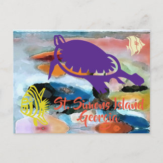 St. Simons Island, GA briefkaart