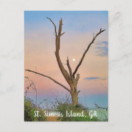St. Simons Island, GA East Beach Sunset Briefkaart