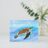 St. Simons Island, GA Sea Turtle Carte postale (Debout devant)