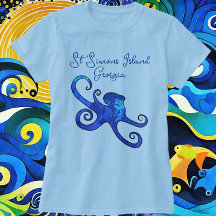 St. Simons Island Georgia Blue Octopus