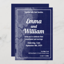 St. Simons Island Georgia Map Wedding