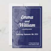 St Simons Island  Map Save the Date Kaart (Voorkant)