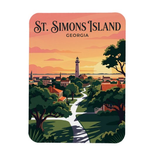 St. Simons Island VS Magneet (Verticaal)
