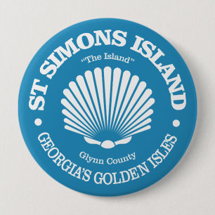 St Simons Island (zeeschelp) Ronde Button 4,0 Cm