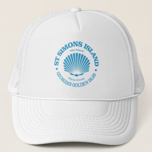 St Simons Island (zeeschelp) Trucker Pet (Voorkant)