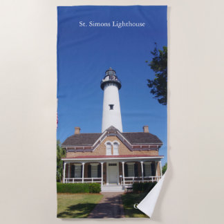St. Simons Lighthouse strandhanddoek Strandlaken
