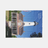 St. Simons Vuurtoren fleece deken (Voorkant (Horizontaal))