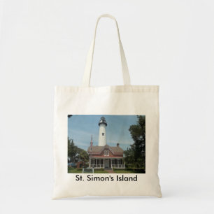 St. Simon's vuurtoren Tote Bag