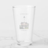 St. Simons vuurtorenglas Glas (Achterkant)