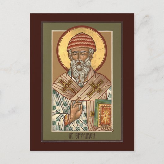 St. Spyridon Prayer Card Briefkaart (Voorkant)