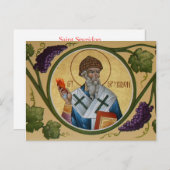 St. Spyridon Prayer Card Briefkaart (Voorkant / Achterkant)