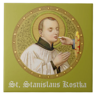 St. Stanislaus Kostka (SNV 25) (Rond beeld) tegel Tegeltje