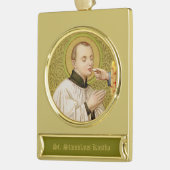 St. Stanislaus Kostka (SNV 25) Verguld Banner Ornament (Links)
