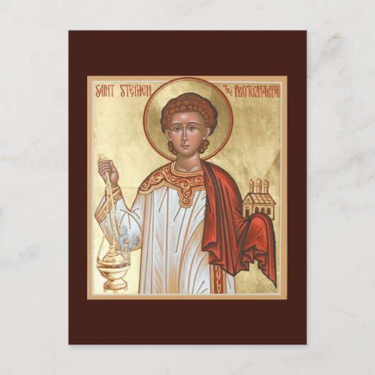 St. Stephen, la carte de prière du protomarate (Devant)