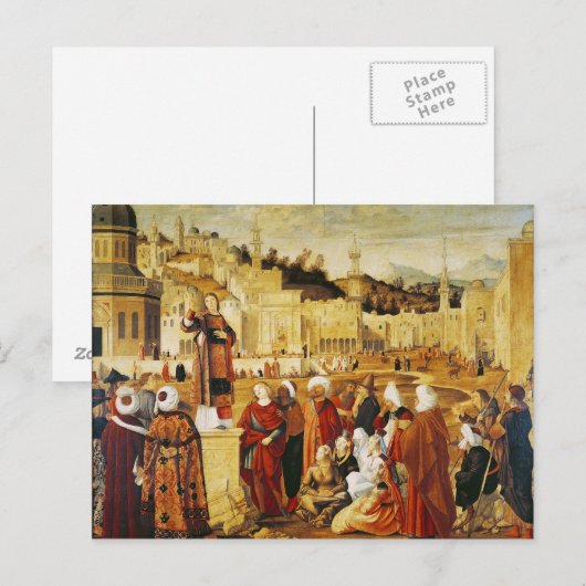 St. Stephen Preaching Briefkaart (Voorkant / Achterkant)