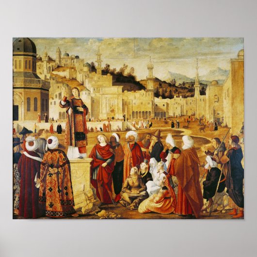 St. Stephen Preaching Poster (Voorkant)