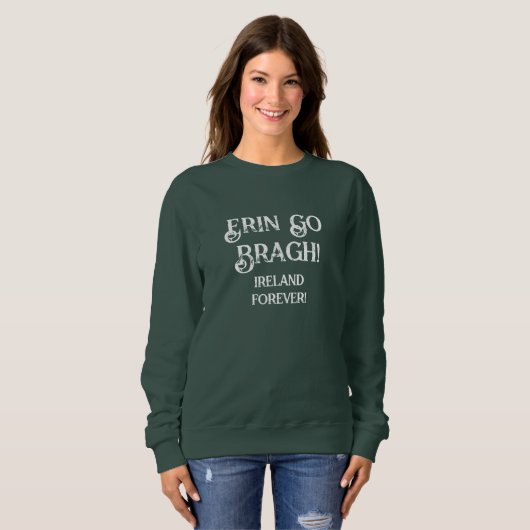 ST. SWEATSHIRT DE JOUR DE PATRICK / ERIN GO BRAGH (Devant entier)