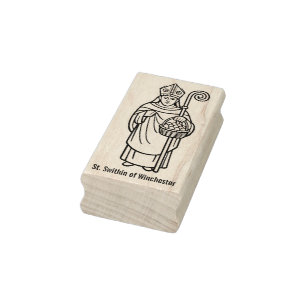 St. Swithin van Winchester Rubberstempel