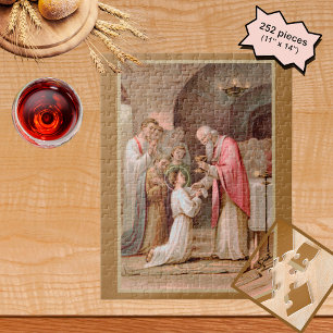 St. Tarcisius ontvangt de Eucharistie (BL 02) Legpuzzel
