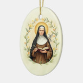 St Teresa of Avila God's Peace and Blessings Keramisch Ornament (Links)