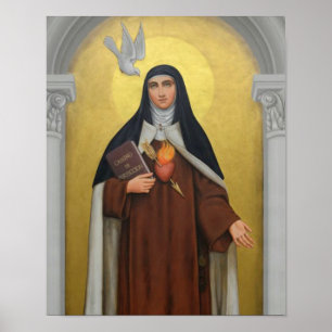 St. Teresa van Avila Carmelite Nun Religious Poster