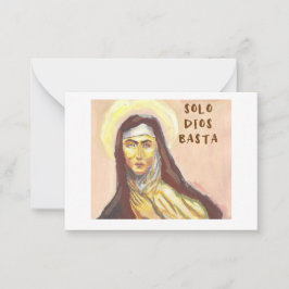 St. Teresa van Avila kaart Notitiekaartje