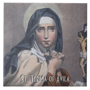 St. Teresa van Avila (M 008) Tegeltje
