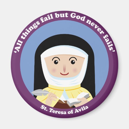 St. Teresa van Avila Magneet (Voorkant)