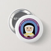 St. Teresa van Avila Ronde Button 5,7 Cm (Voorkant /achterkant)