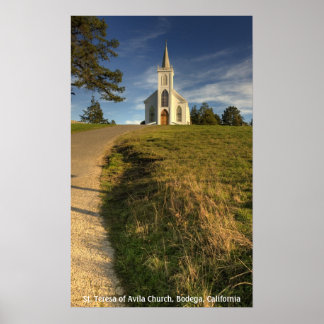 St. Teresa van de Avila Church, Bodega, Californië Poster