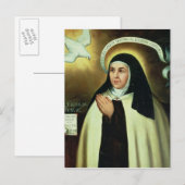St. Theresa van Avila 1570 Briefkaart (Voorkant / Achterkant)