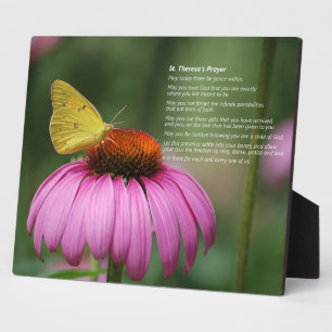 St Theresa's Prayer - plaque Fotoplaat