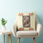 St. Therese Baby Jesus Manger Pink Roses Kussen (Stoel)