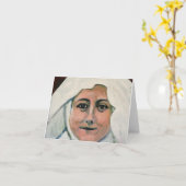 St Thérèse de carte pour notes de Lisieux (Fleur jaune)