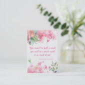 St Therese de carte sainte de roses de citation de (Debout devant)