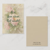 St Therese de carte sainte de roses de citation de (Devant / Derrière)