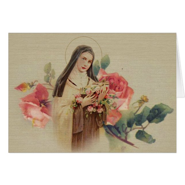 St Therese de cru toute la carte de voeux (Devant horizontal)