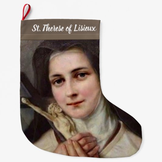 St. Therese de Kleine Bloem Grote Kerstsok (Voorkant)