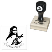 St. Therese de Kleine Bloem Rubberstempel (Gestempeld)
