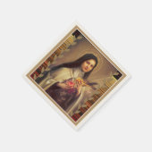 St. Therese de Kleine Roze Rozen Servetten (Hoek)