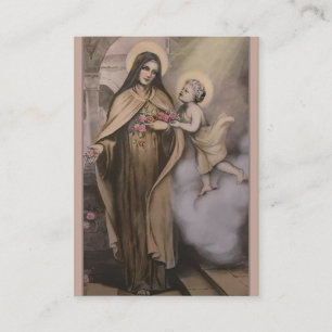 St. Therese de Little Flower Novena-kaarten Visitekaartje