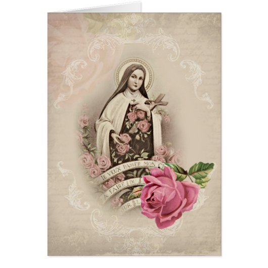 St Therese du cru de roses de Jésus d'enfant (Devant)